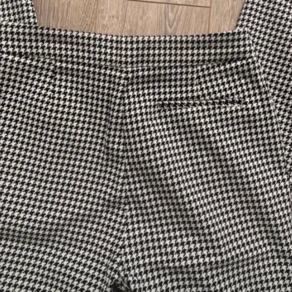 High-Waisted Cropped Pants Sézane – Black & Off-White Houndstooth FR 36 / US 4 - Picture 5 of 7